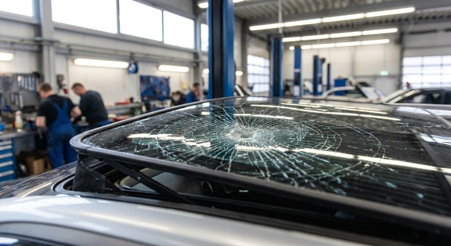 Broken sunroof glass repair in Fresno, CA