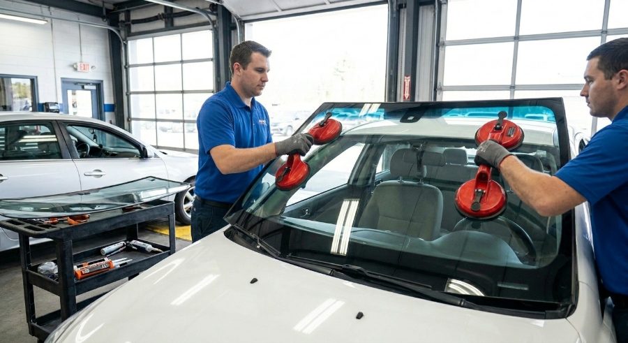 Windshield replacement technicians in Fresno, CA